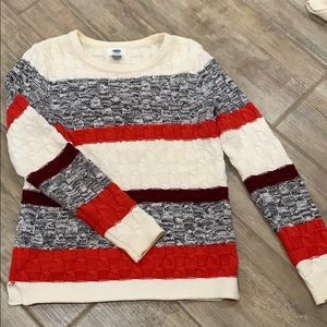 Striped knitted sweater